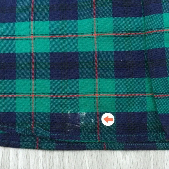 Lauren Ralph Lauren Button Shirt Men's Long‎ Sleeve Plaid Green Size: Medium - Picture 5 of 6